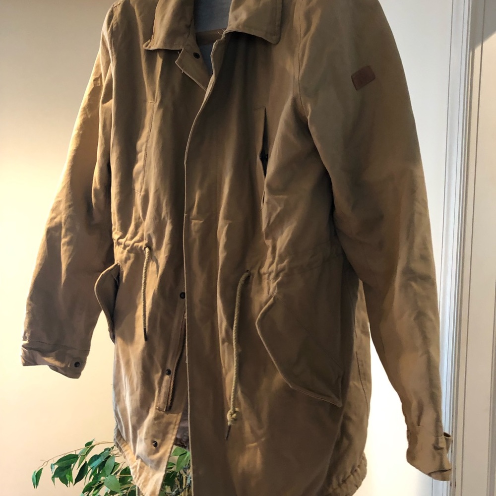 Sampson & Taylor Kaki Fleece Hooded Parka Size L